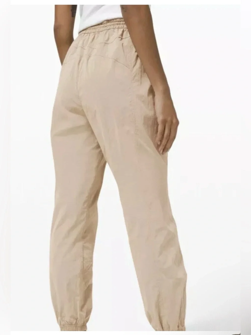 Lululemon Evergreen Track Pant Size 10 Cafe Au Lait Water Repel Windproof Pocket